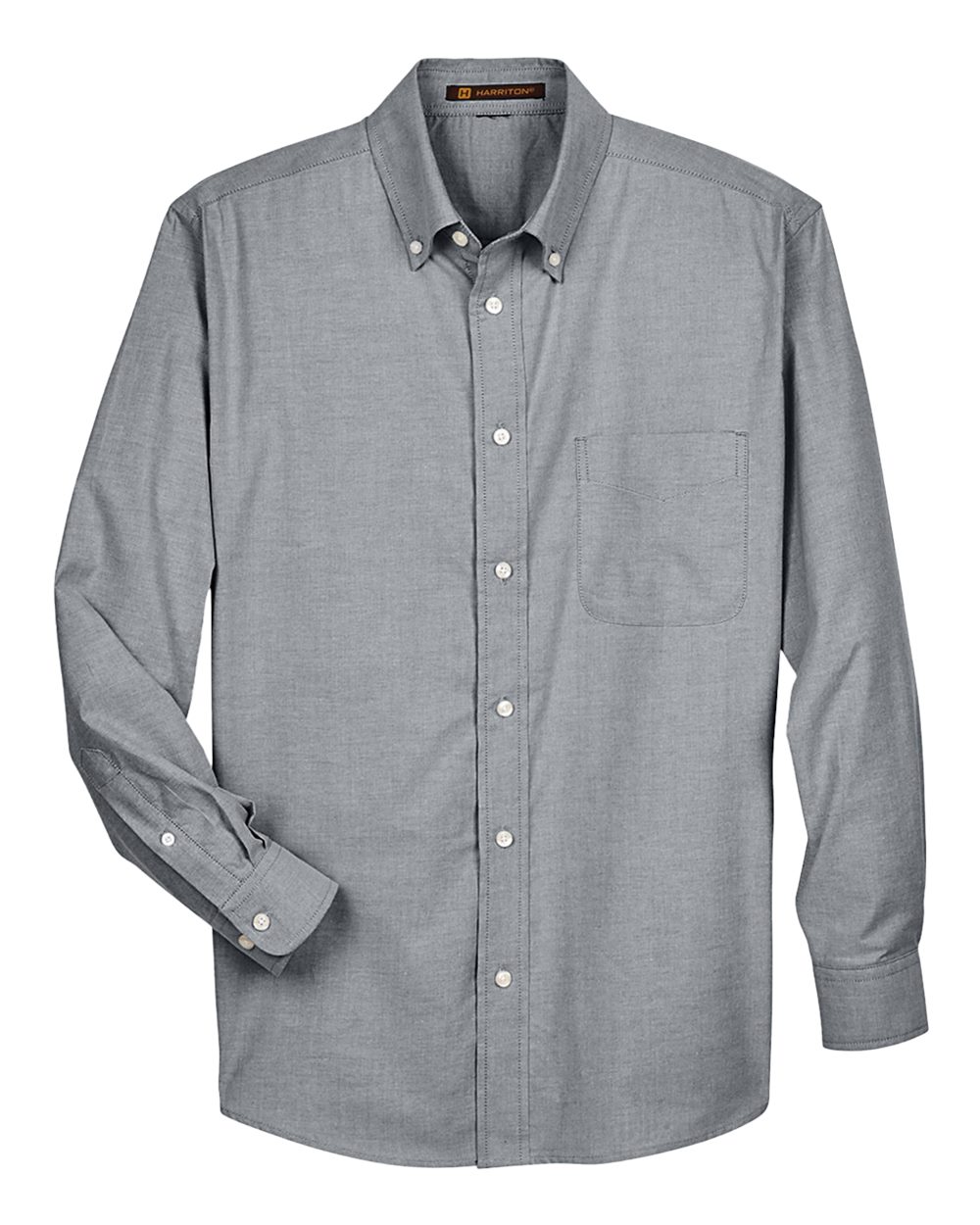 Harriton Men's Oxford Shirt. M600 - Oxford Grey