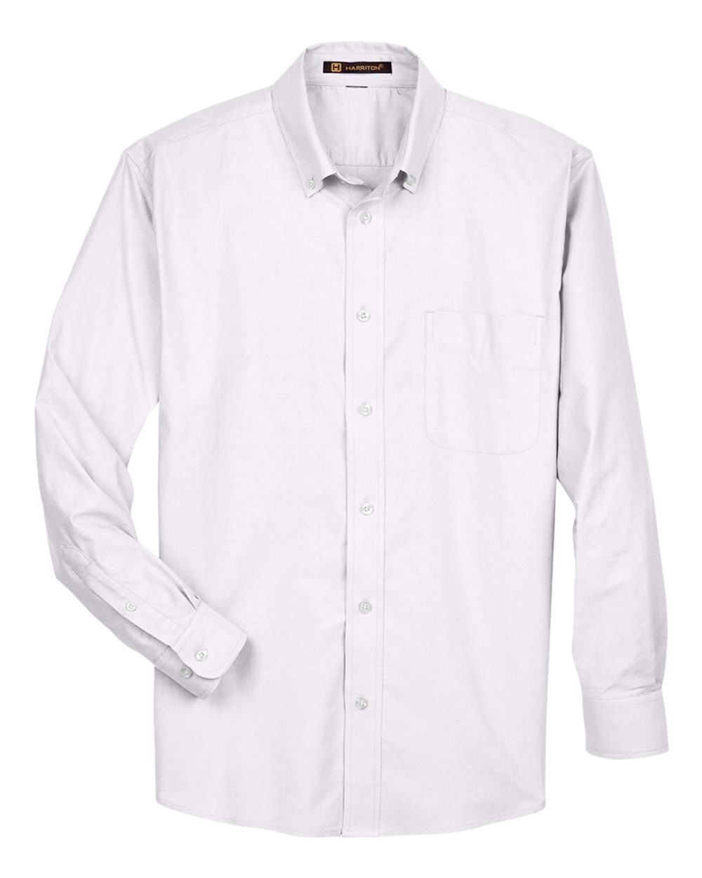 Harriton Men's Oxford Shirt. M600 - White