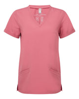 Onna Women's Invincible V-Neck Stretch Scrub Top. NN310 - Calm Pink
