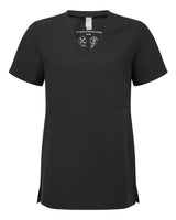 Onna Women's Limitless V-Neck Stretch Scrub Top. NN300 - Black