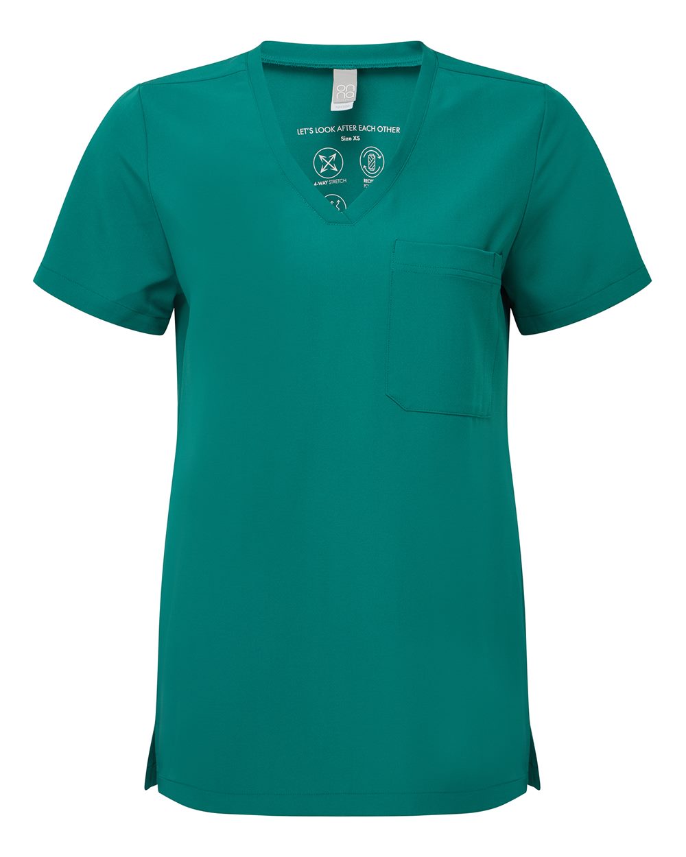 Onna Women's Limitless V-Neck Stretch Scrub Top. NN300 - Clean Green