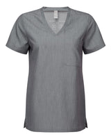 Onna Women's Limitless V-Neck Stretch Scrub Top. NN300 - Dynamo Grey