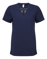 Onna Women's Limitless V-Neck Stretch Scrub Top. NN300 - Navy