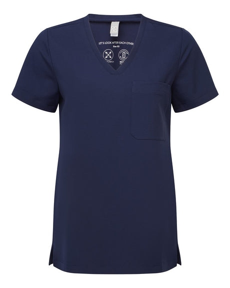 Onna Women's Limitless V-Neck Stretch Scrub Top. NN300 - Navy