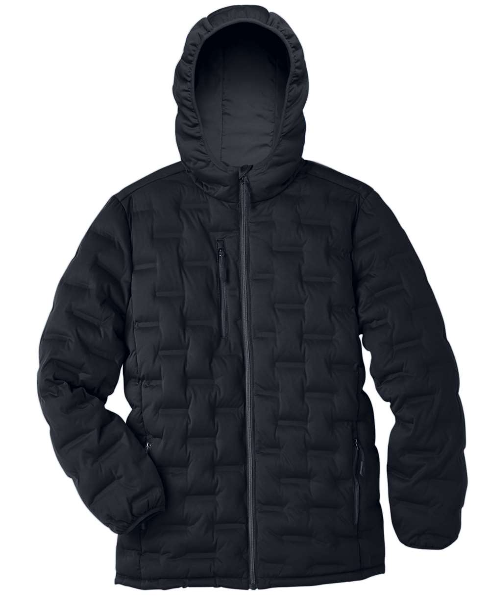 North End Men's UTK SubDown Loft Puffer Jacket. NE708 - Black/ Carbon