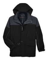 North End Men's 3-in-1 Two-Tone Parka. 88006 - Black