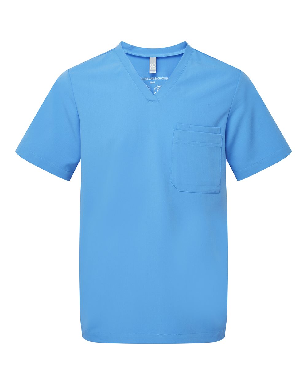 Onna Men's Limitless V-Neck Stretch Scrub Top. NN200 - Ceil Blue