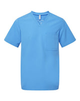 Onna Men's Limitless V-Neck Stretch Scrub Top. NN200 - Ceil Blue