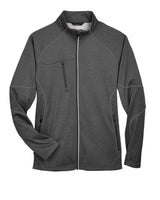 North End Men's Gravity Performance Fleece Jacket. 88174 - Carbon Heather