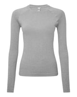 Onna Women's Unstoppable Long Sleeve Fresh Underscrub Base Layer T-Shirt. NN370 - Heather Grey
