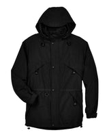 North End Men's 3-in-1 Parka with Dobby Trim. 88007 - Black