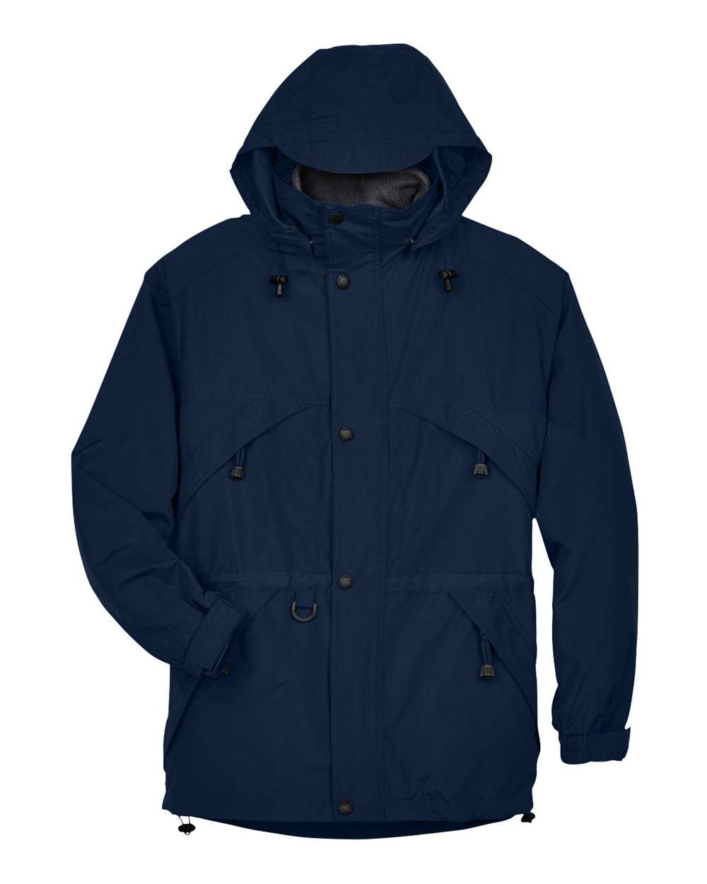 North End Men's 3-in-1 Parka with Dobby Trim. 88007 - Midnight Navy