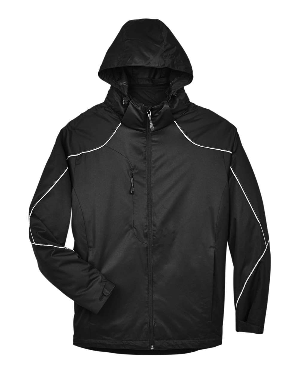 North End Men's Angle 3-In-1 Jacket with Bonded Fleece Liner. 88196 - Black
