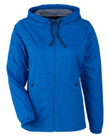 North End Women's Network Lightweight Jacket. NE75W - Light Nautical Blue Heather