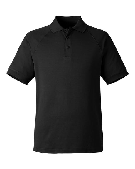 Harriton Men's Charge Snag and Soil Protect Polo. M208 - Black