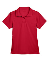 Harriton Women's Polyester Jersey Polo. M315W - Red