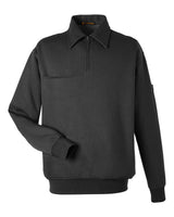 Harriton Unisex ClimaBloc™ Heavyweight Tactical Quarter-Zip Pullover. M712 - Black