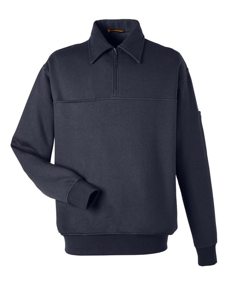 Harriton Unisex ClimaBloc™ Heavyweight Tactical Quarter-Zip Pullover. M712 - Dark Navy