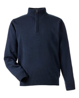 Harriton Unisex Pilbloc™ Quarter-Zip Pullover Sweater. M421 - Dark Navy