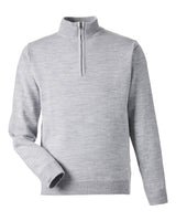 Harriton Unisex Pilbloc™ Quarter-Zip Pullover Sweater. M421 - Grey Heather