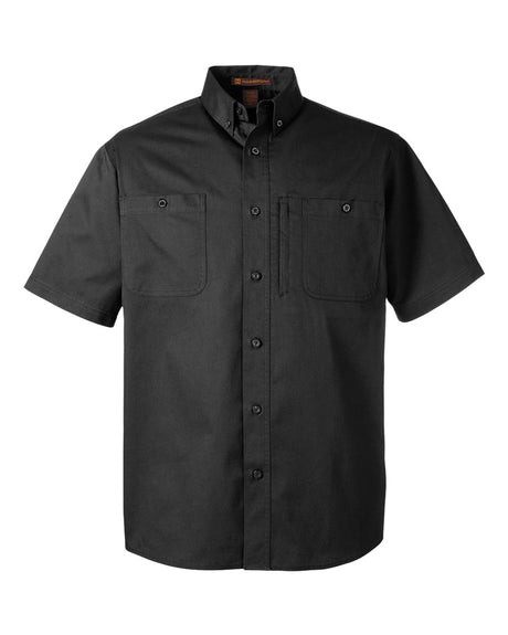 Harriton Men's Advantage IL Short Sleeve Work Shirt. M585 - Black