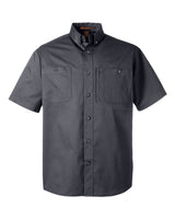 Harriton Men's Advantage IL Short Sleeve Work Shirt. M585 - Dark Charcoal