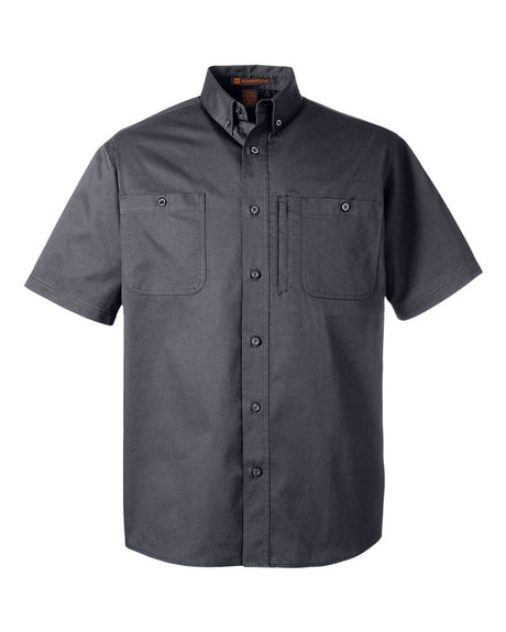 Harriton Men's Advantage IL Short Sleeve Work Shirt. M585 - Dark Charcoal