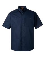 Harriton Men's Advantage IL Short Sleeve Work Shirt. M585 - Dark Navy