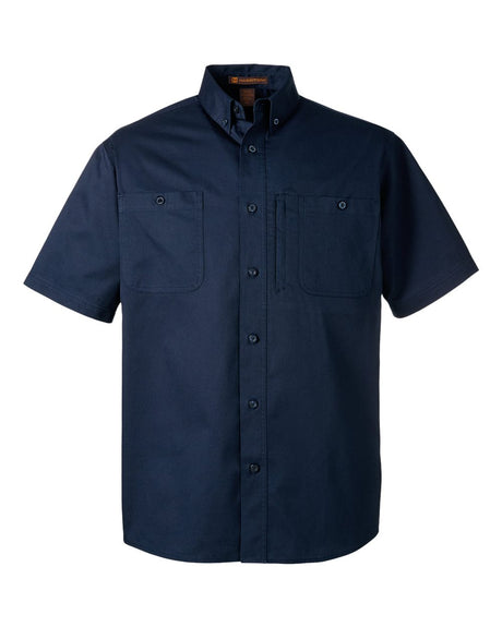 Harriton Men's Advantage IL Short Sleeve Work Shirt. M585 - Dark Navy