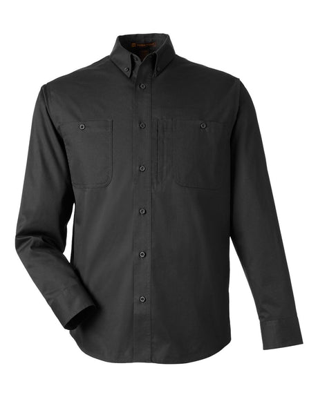 Harriton Men's Advantage IL Workshirt. M585L - Black