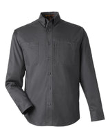 Harriton Men's Advantage IL Workshirt. M585L - Dark Charcoal