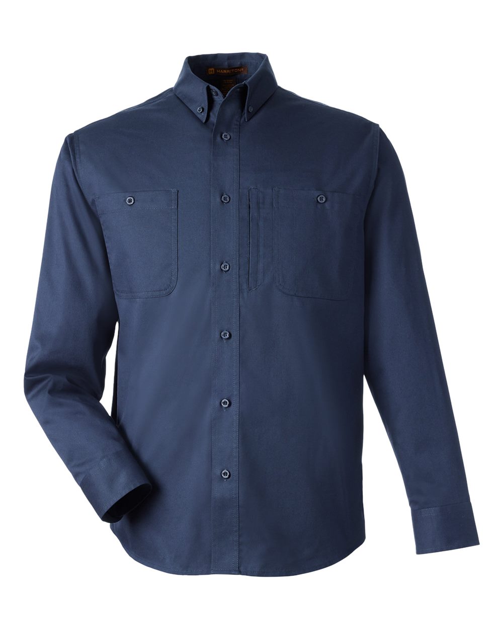Harriton Men's Advantage IL Workshirt. M585L - Dark Navy