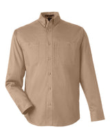 Harriton Men's Advantage IL Workshirt. M585L - Khaki