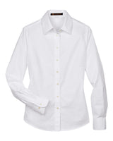 Harriton Women's Oxford Dress Shirt. M600W - White