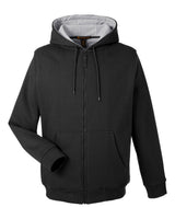 Harriton Unisex Tall ClimaBloc™ Lined Heavyweight Hooded Sweatshirt. M711T - Black