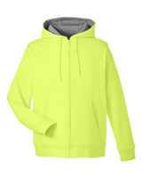 Harriton Unisex Tall ClimaBloc™ Lined Heavyweight Hooded Sweatshirt. M711T - Safety Yellow