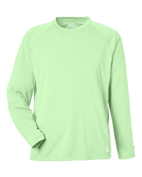HUK Men's LoPro Pursuit Long Sleeve T-Shirt. H12L009 - Patina
