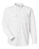 HUK Men's Creekbed Pocket Fishing Shirt. H150184 - White
