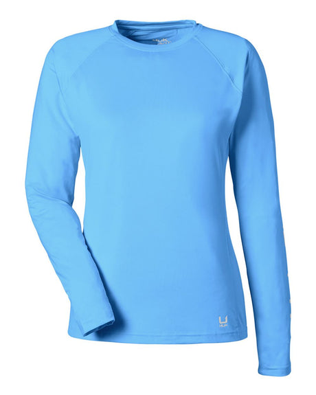 HUK Women's LoPro Pursuit Long Sleeve T-Shirt. H612L04 - Marolina Blue