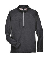 North End Men's Catalyst Performance Fleece Quarter-Zip Pullover. 88175 - Carbon Heather