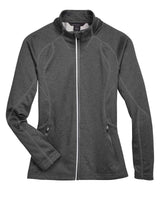 North End Women's Gravity Performance Fleece Jacket. 78174 - Carbon Heather