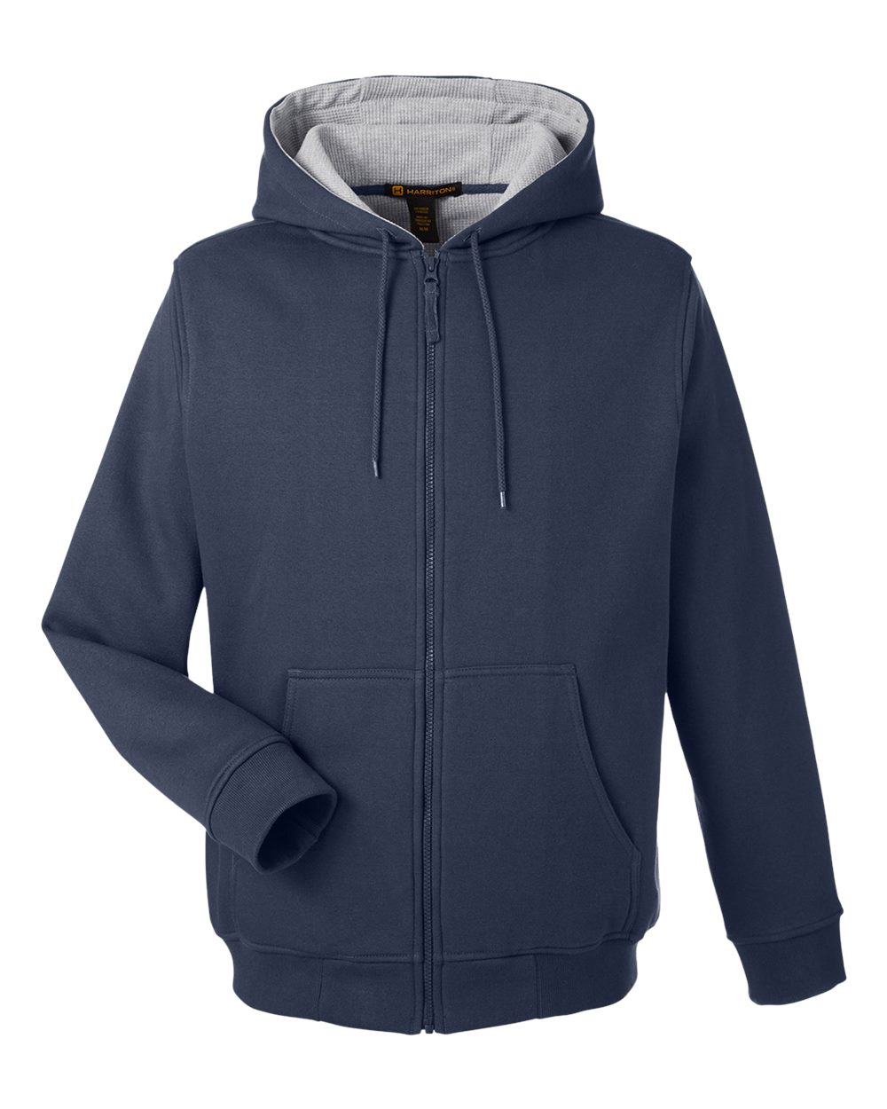 Harriton Unisex ClimaBloc™ Lined Heavyweight Hooded Sweatshirt. M711 - Dark Navy