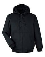 Harriton Unisex ClimaBloc® Heavyweight Hooded Full-Zip Jacket. M722 - Black