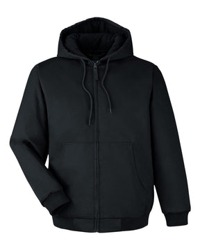 Harriton Unisex ClimaBloc® Heavyweight Hooded Full-Zip Jacket. M722 - Black
