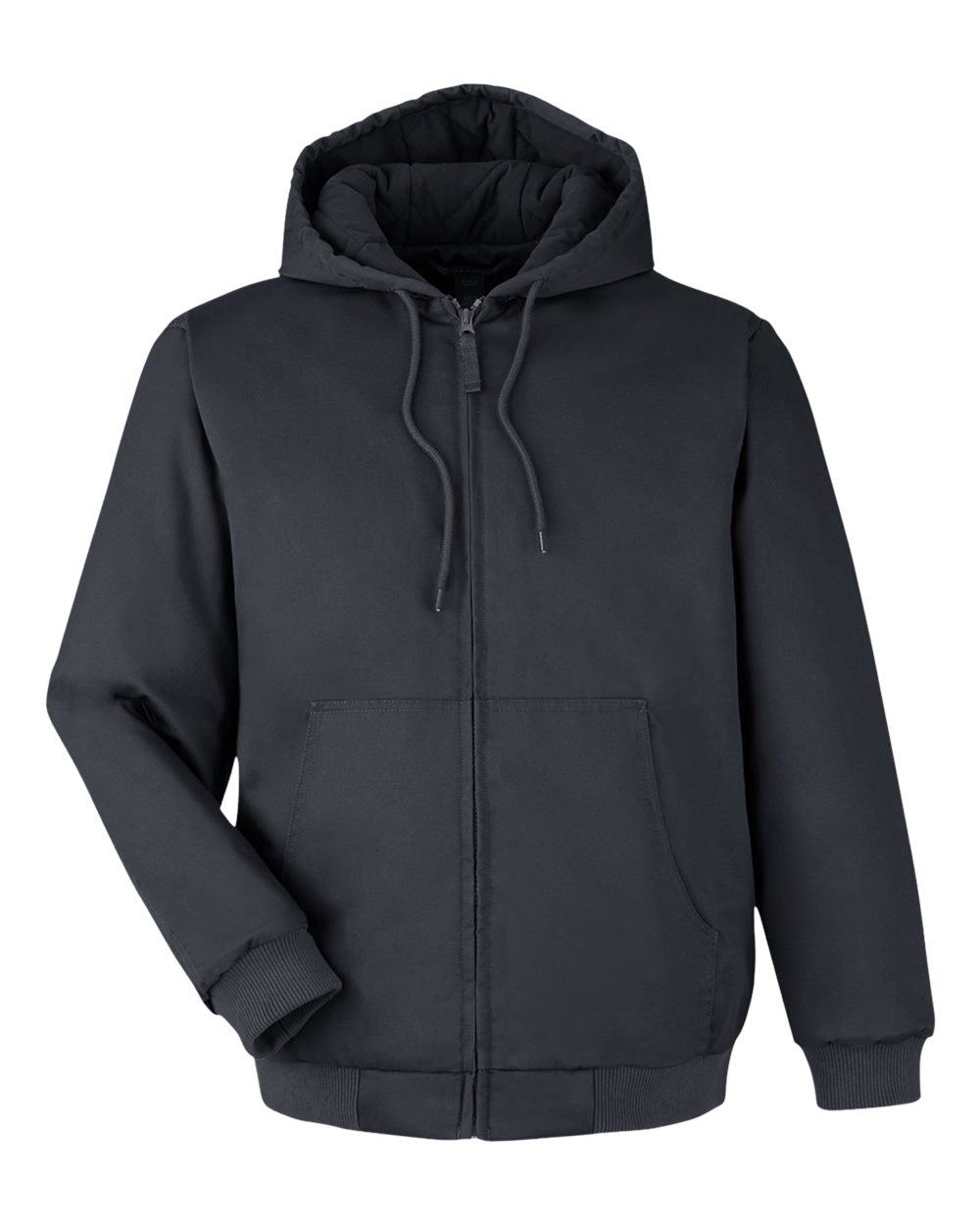 Harriton Unisex ClimaBloc® Heavyweight Hooded Full-Zip Jacket. M722 - Dark Charcoal