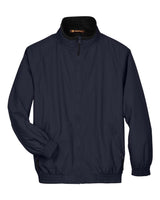 Harriton Unisex Fleece Lined Nylon Jacket. M740 - Navy/ Black