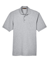 Harriton Men's Easy Blend™ Polo with Pocket. M265P - Grey Heather