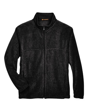 Harriton Men's Tall Full-Zip Fleece. M990T - Black