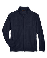 Harriton Men's Tall Full-Zip Fleece. M990T - Navy