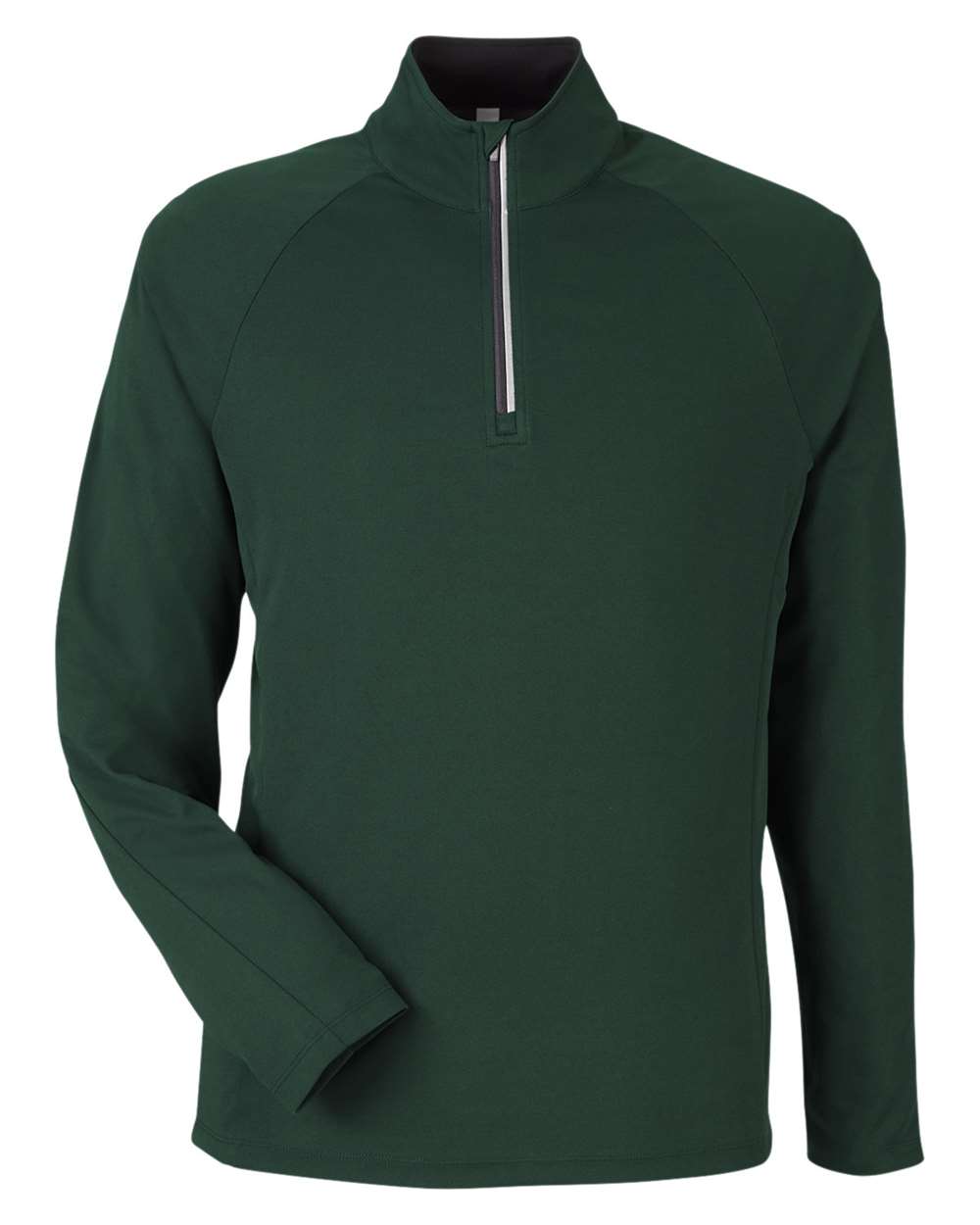 CORE365 Men's Origin Performance Pique Quarter-Zip Pullover. CE418 - Forest/ Carbon